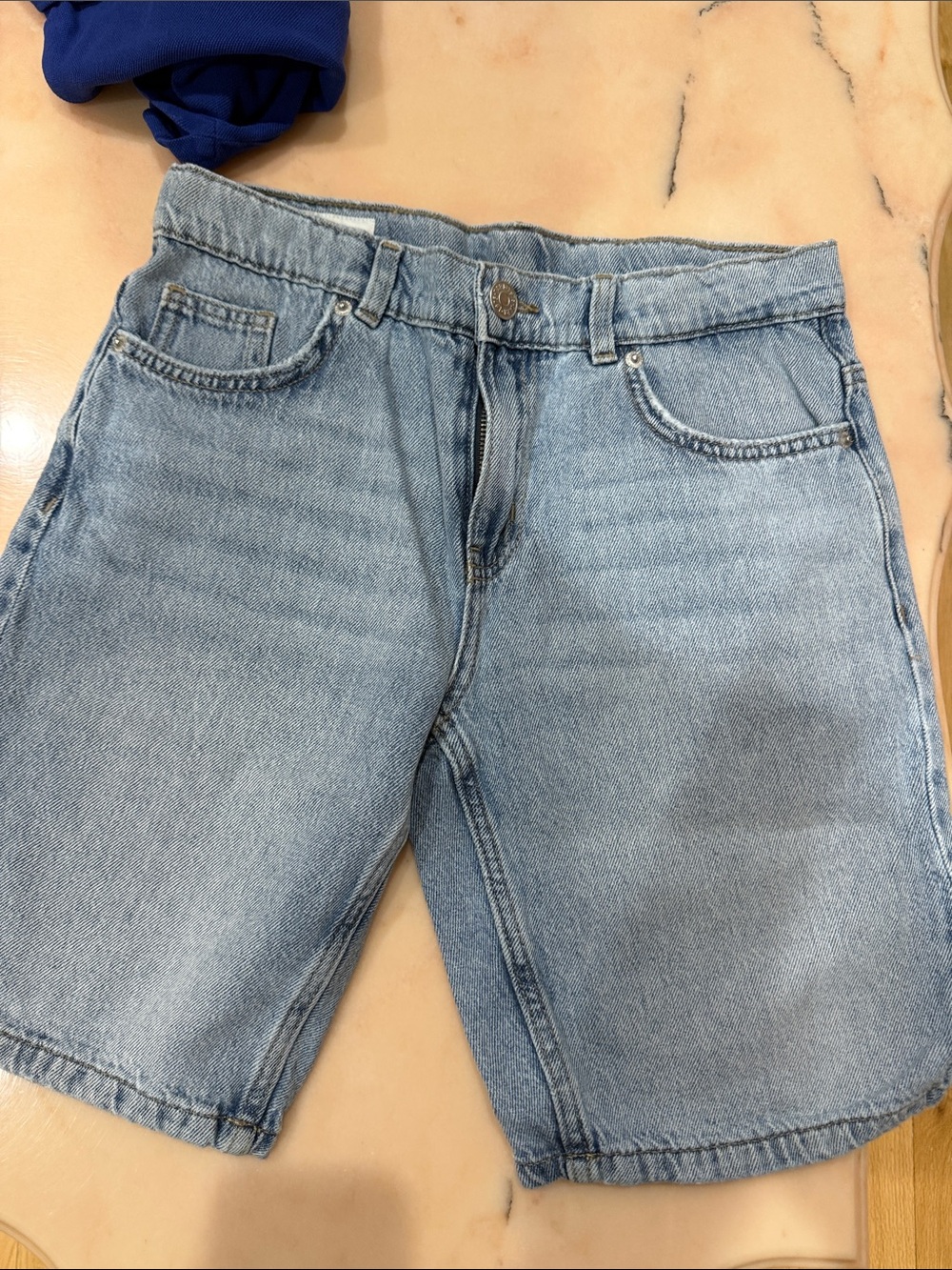 Zara Light Blue Denim Jean Shorts